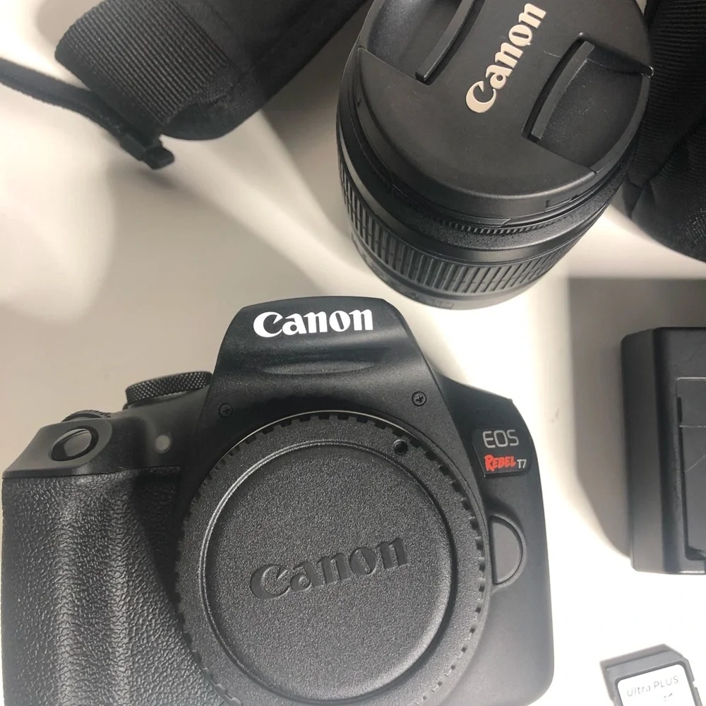 Canon EOS Rebel T7 DSLR Camera with 18-55mm Lens! 24.1 mega pixels!! Camera